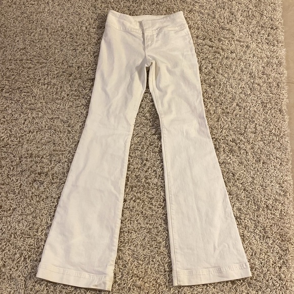 Alice + Olivia Off White Teeny Bootcut Pants - Picture 1 of 7